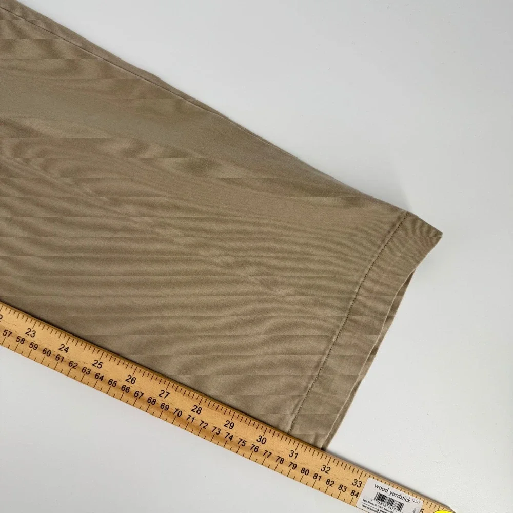 Polo Ralph Lauren Mens Classic Fit Chino Pants Tan Khaki‎ Cotton 33/32